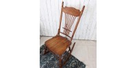  Chaise berçante antique Pressback